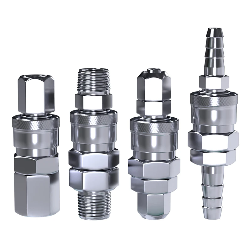 

C-Type Quick Connector PP10/20/30 Male/Female Heads SP/SM/SH with 6*4 8*5 Air Hose Quick Plug Pneumatic Coupling