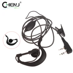 High Quality Ear Hook Earbud Interphone For BAOFENG UV5R 2PIN Earpiece Headset Mic For Radio Security Walkie Talkie