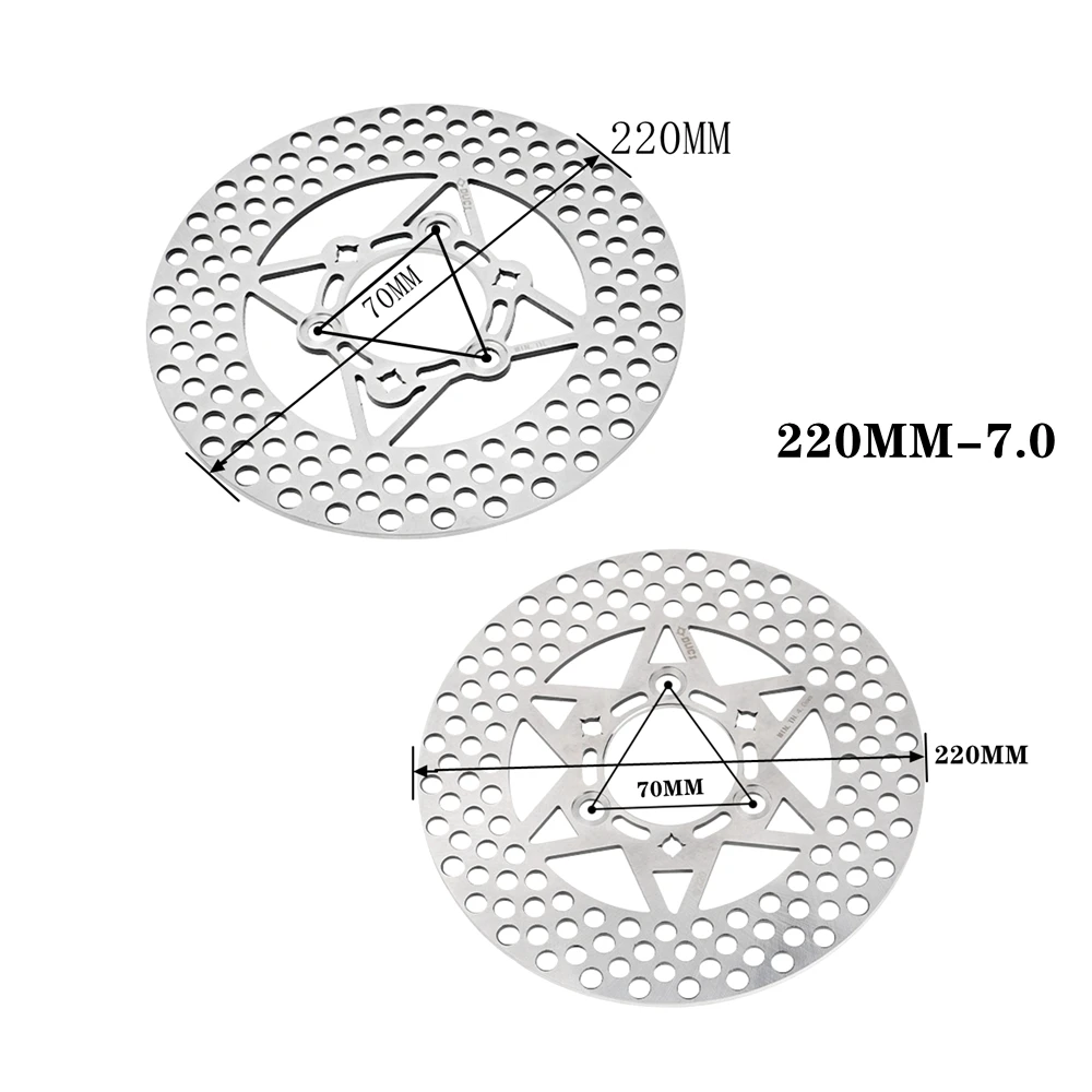 Universal 220mm*70mm Fixed Discs Motorcycle Scooter Front Rear Brake Disc For Honda Yamaha Cygnus-X BWS RSZ JOG M3 Niu Ninebot