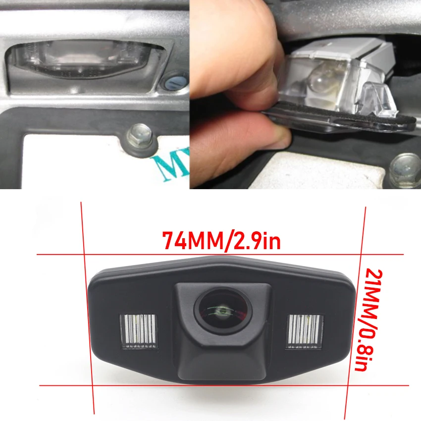 CCD HD Fisheye Rear View Camera For Honda Accord 6 1997 1998 1999 2000 2001 2002 Car Reverse Parking Monitor Night Vision