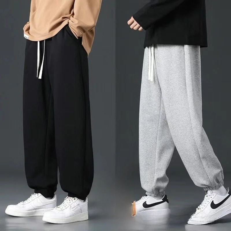 

Autumn Winter New Sle Men's Casual Pants Loose Fit Warm Fce Color Daily Comfortable Slimming Trousers