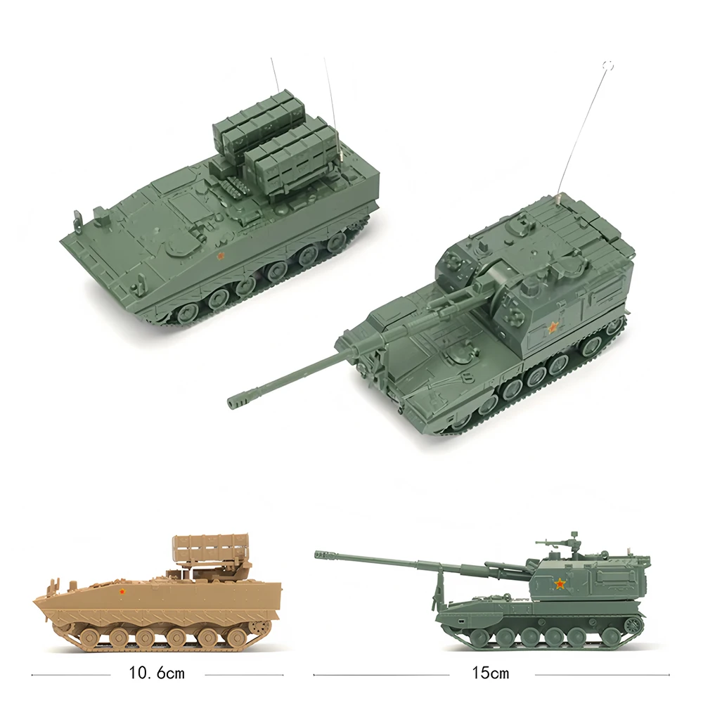 1/72 Military Army Self-propelled Gun BM-21 Vehicle TOS-1 T-14 T62 T90 Tank Assembly Puzzle Model Infantry Fighting Truck Toys