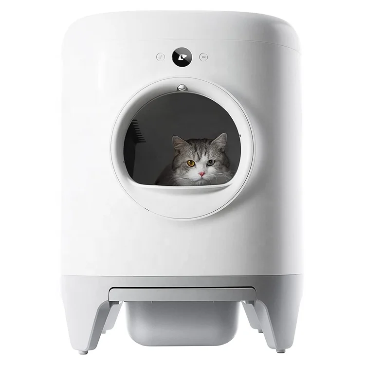 New Style ABS Smart Self Cleaning Automatic Cat Litter Box For Multiple Cats In Stock