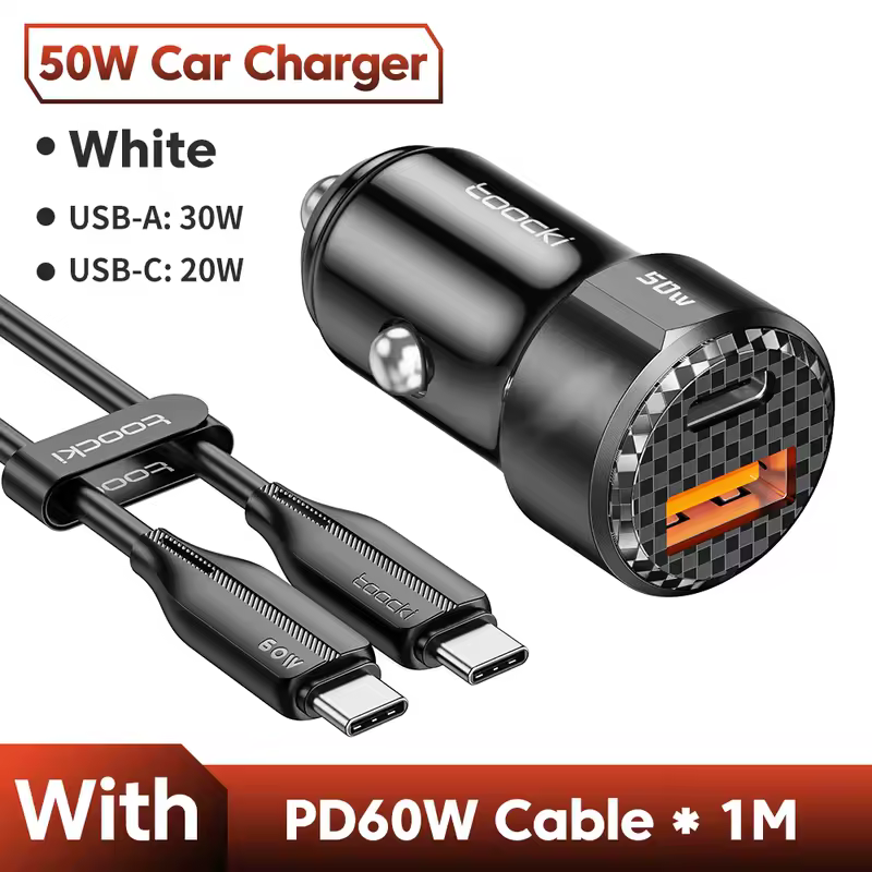 Toocki 50W QC PD 3.0 Car Charger Quick Charge 4.0 USB Type C Car Fast Charging For iPhone 12 13 14 Huawei Samsung Xiaomi POCO - Image 7