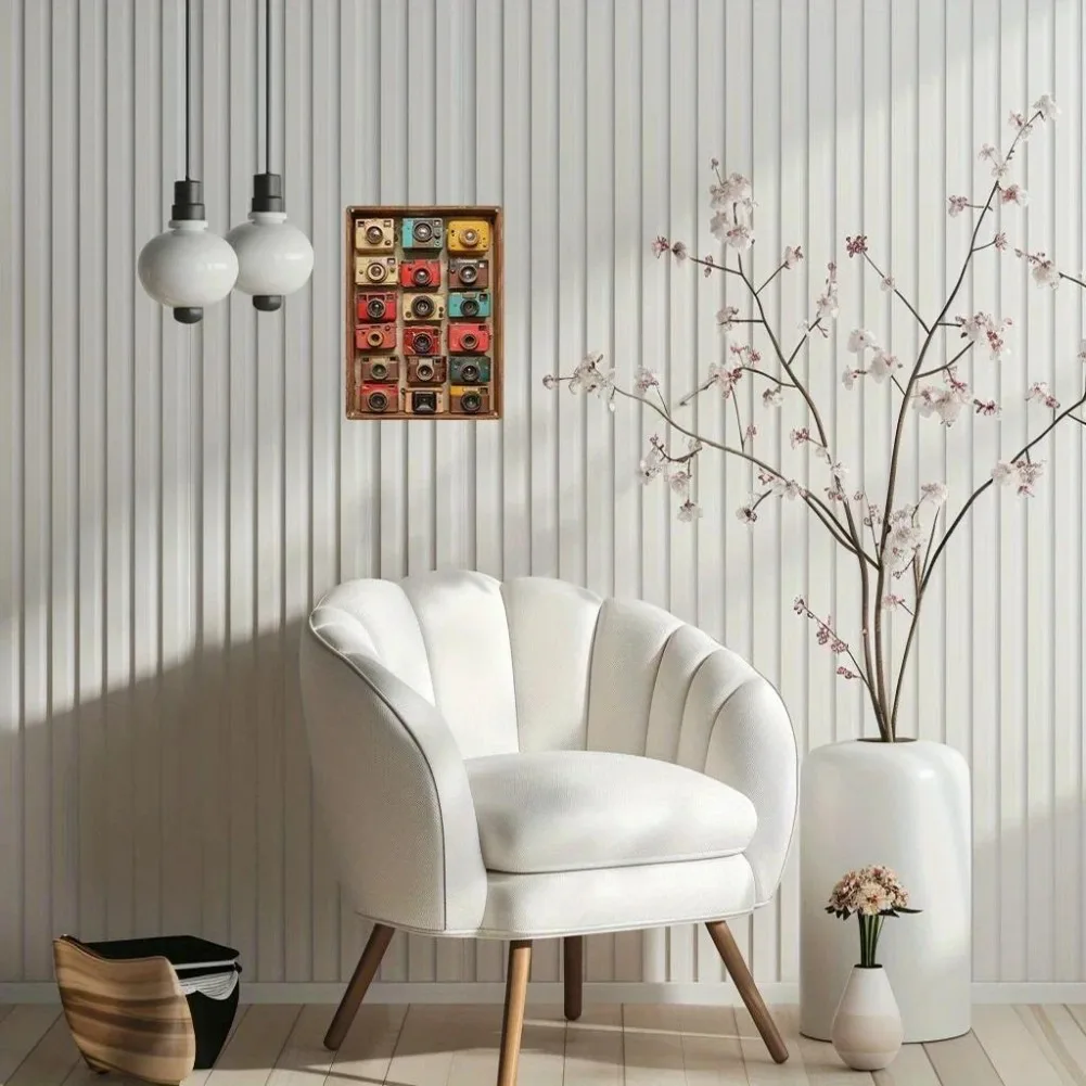 كاميرا Hiasan Dinding Logam، Gaya Vintaj، Sesuaii anak dan Taman، Kalis Cuaca، Kalis Karat، Reka Б Б Б Б Б Б Б БМН