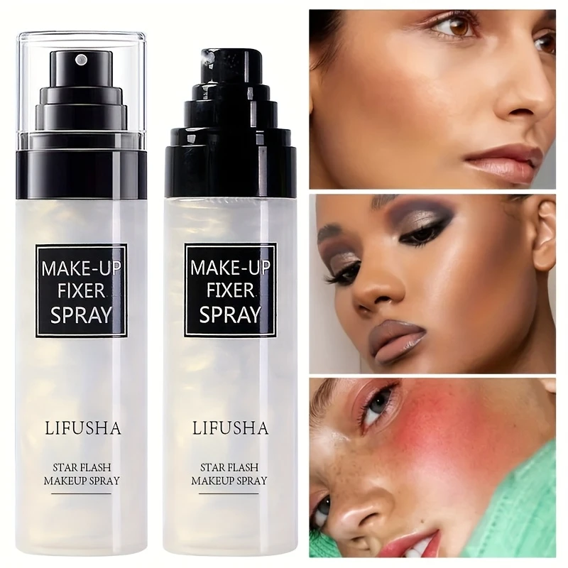 Makeup Setting Spray,Oil Control Lightweight Quicksand Setting Spray 100ml,Moisturizing Long Lasting For 16h Toner Set Makeup