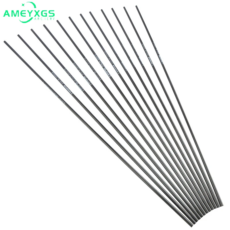 

Archery 6/12/18pcs Pure Carbon Arrow Shafts 30 Inch ID 6.2mm Spine 400 DIY Tools for Recurve Compound Bows Hunting Shooting