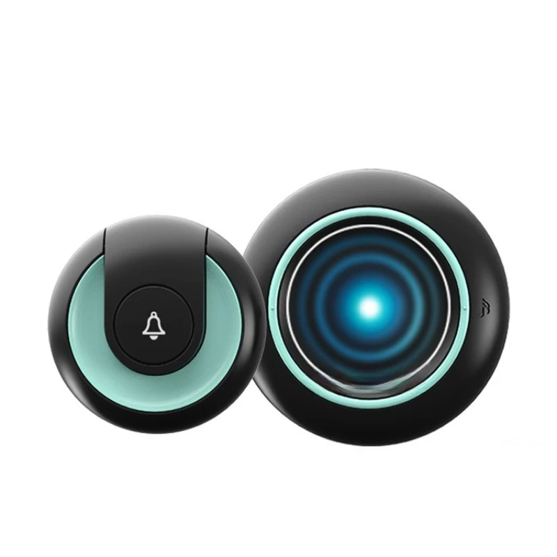 Self-generated wireless doorbell Long-distance high-volume remote control doorbell Waterproof without battery Smart LED doorbell