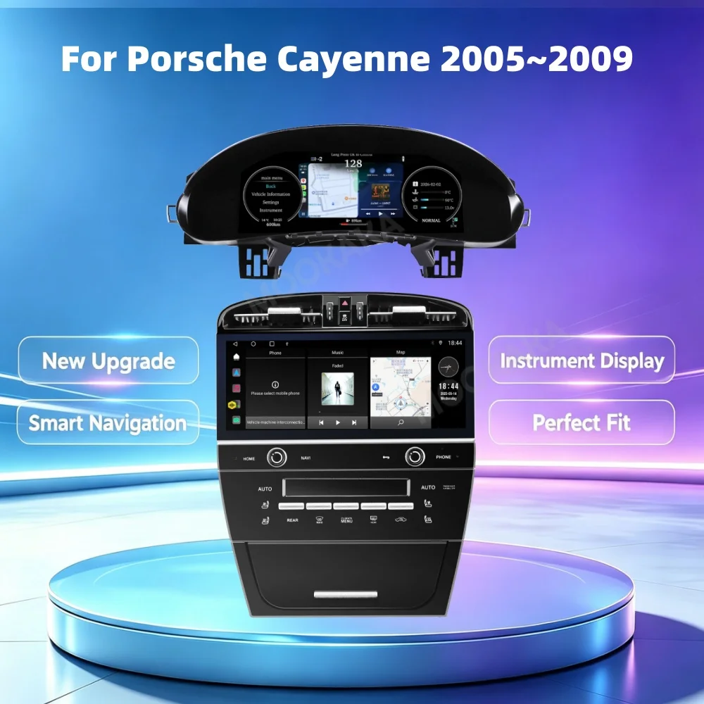 Digital Dashboard For Porsche Cayenne 2005 2006 2007 2008 2009 Carplay Car Cluster LCD Meter Virtual Cockpit Digital Instrument