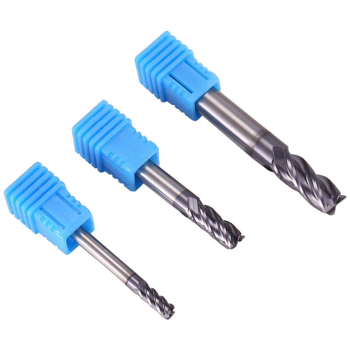 

3Pcs 4 6 8 mm Carbide End Mill 4 Flutes End Mill Set Milling Cutter Tool Kit CNC Carbide Milling Cutter Spiral Router Bits