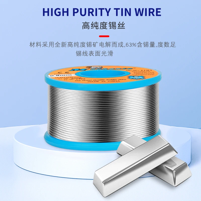 MECHANIC WZ100 200g Rosin Core Solder Wire 200g 0.2/0.3/0.4/0.5/0.6/1.0mm Low Melting Point Welding Tin Wire BGA Soldering Tools