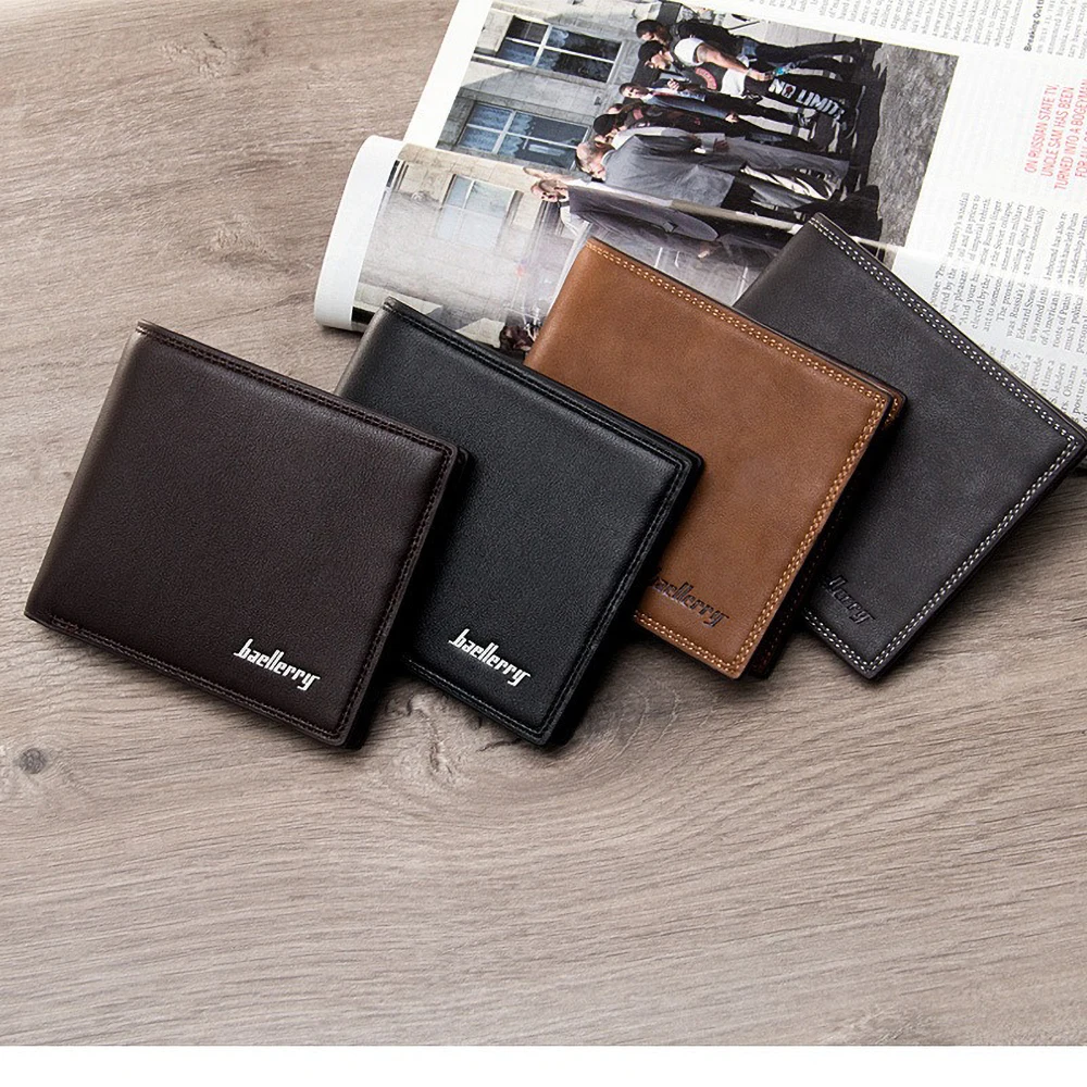 Baellerry Butterweiche, schlanke Geldbörse für Herren, minimalistischer Kartenhalter aus PU-Leder – Vordertasche, RFID-blockierender Geld-Organizer – Detail 3