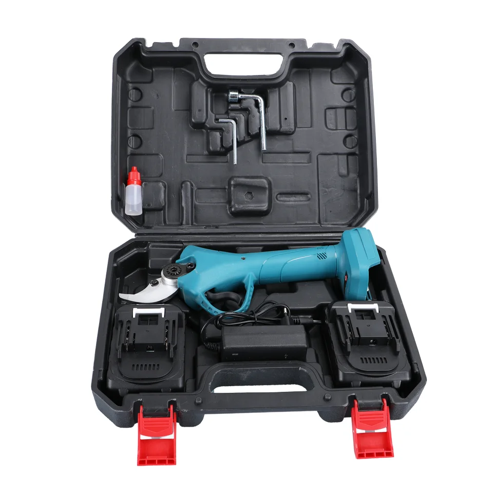 20V Battery Electric 30mm Cordless Pruner Brushless Pruning Shear With Simple Blade Replacement