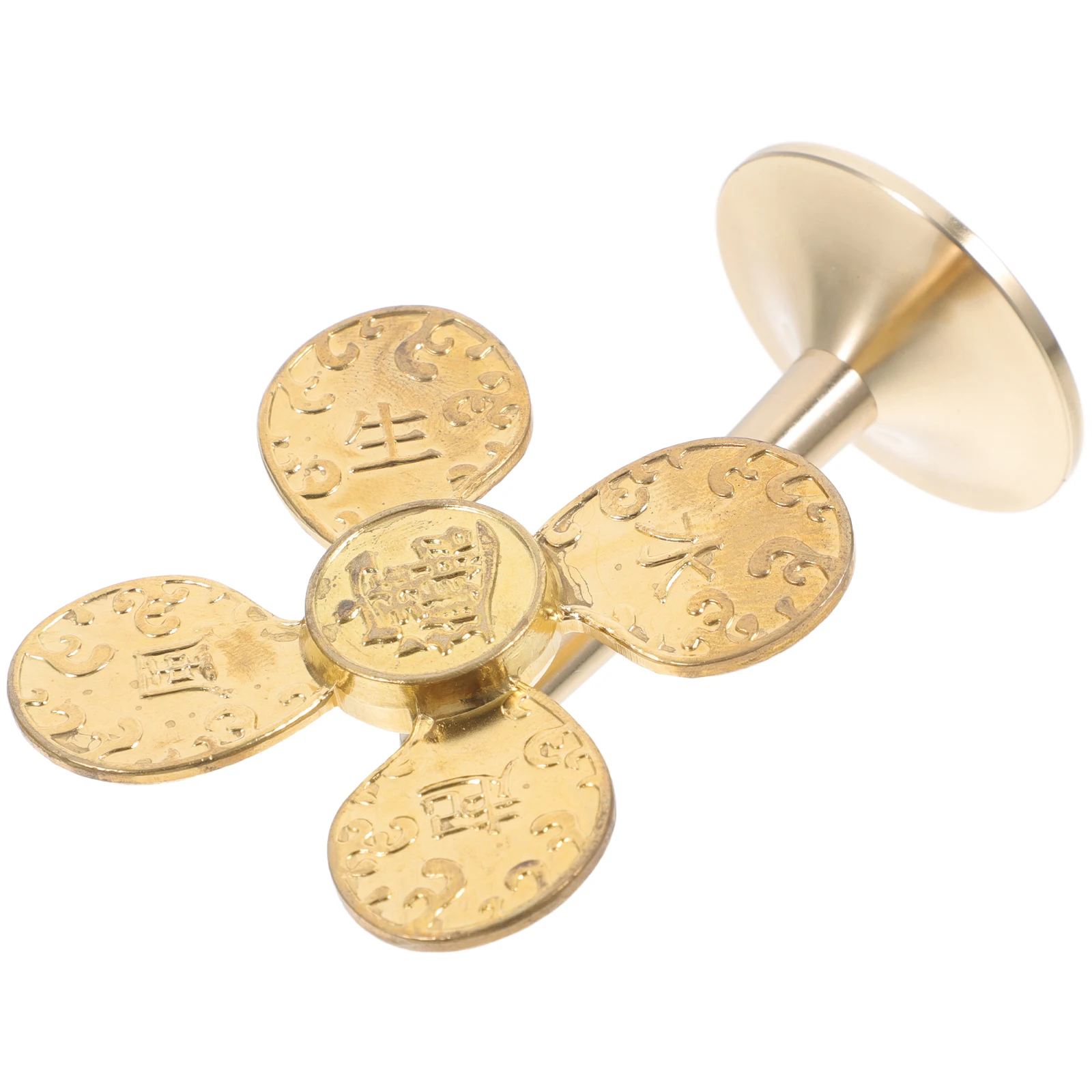 

Brass Windmill Statue Decorative nament Desktop Model Home Decor Chinese Style Fortune Craft Feng Shui Garden Decor Brass