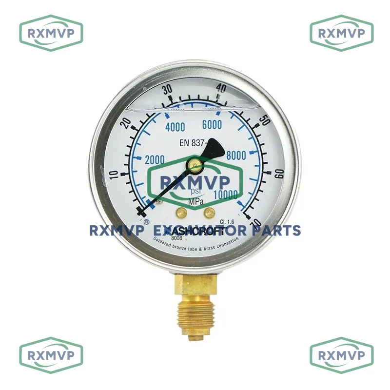 For Ashcroft Pressure Gauge En837-1 60mpa 5700psi Excavator RXMVP