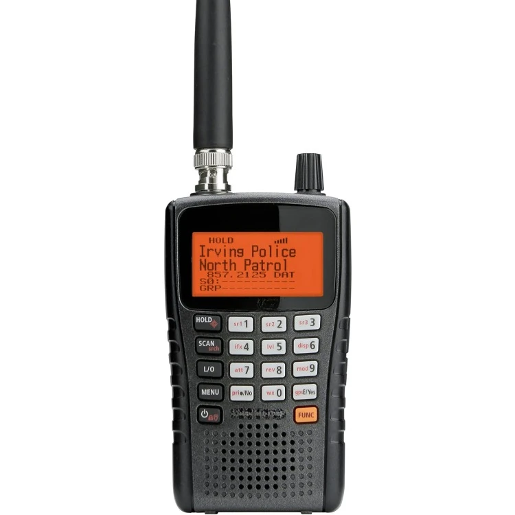 Handheld TrunkTracker V Scanner. 25,000 Dynamically Allocated Channels. Close Call RF Capture Technology.