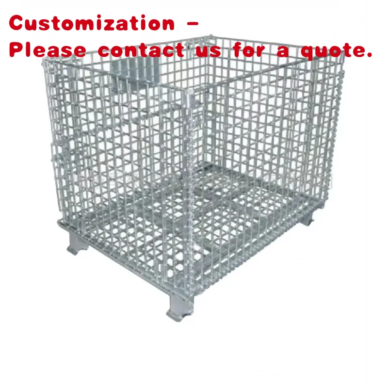 custom.Portable Metal Pet Preforms Cage with Lid Foldable Steel Shopping Cart Tools and Materials OEM Customization Supporte