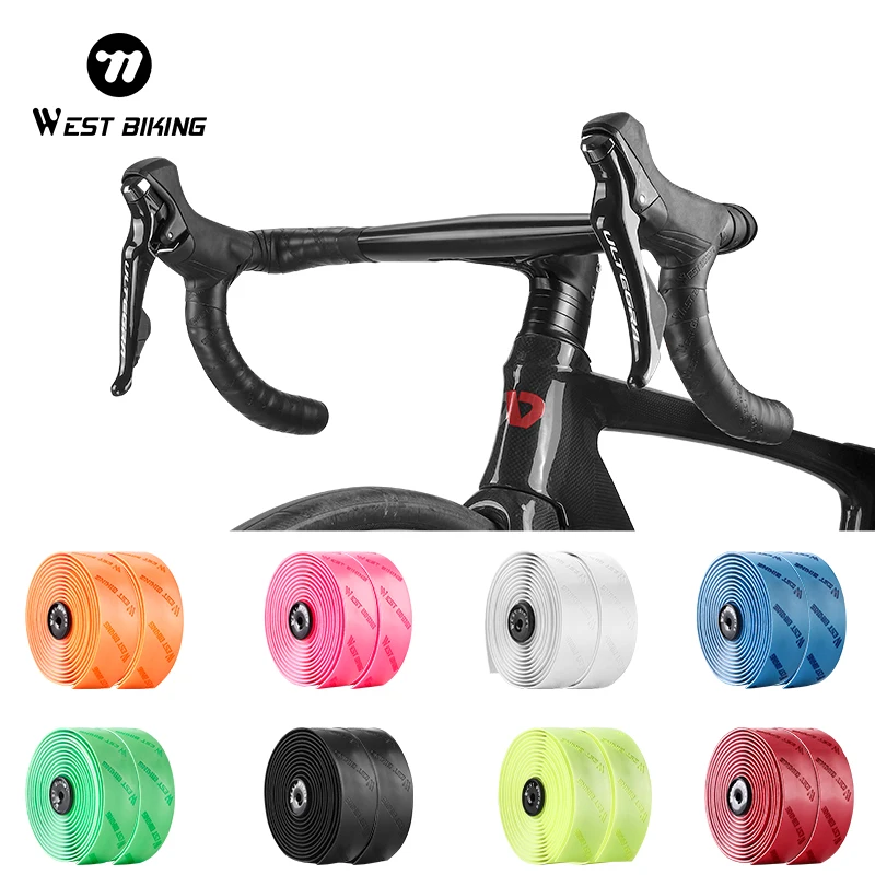 WEST BIKING Road Bike Handlebar Tape Lengthen MTB Road Bike Bar Tape Anti-Slip Shock-absorption Grip Tape Bicycle Accessories