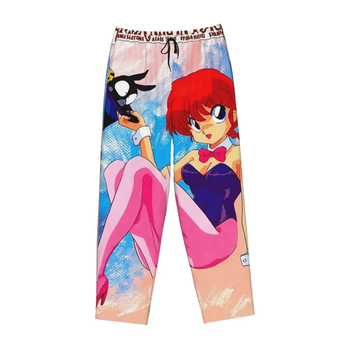 Custom Ranma 1/2 Female And P Chan Classic Women Pajama Pants Lounge Sleep Sleepwear Bottoms with Pockets