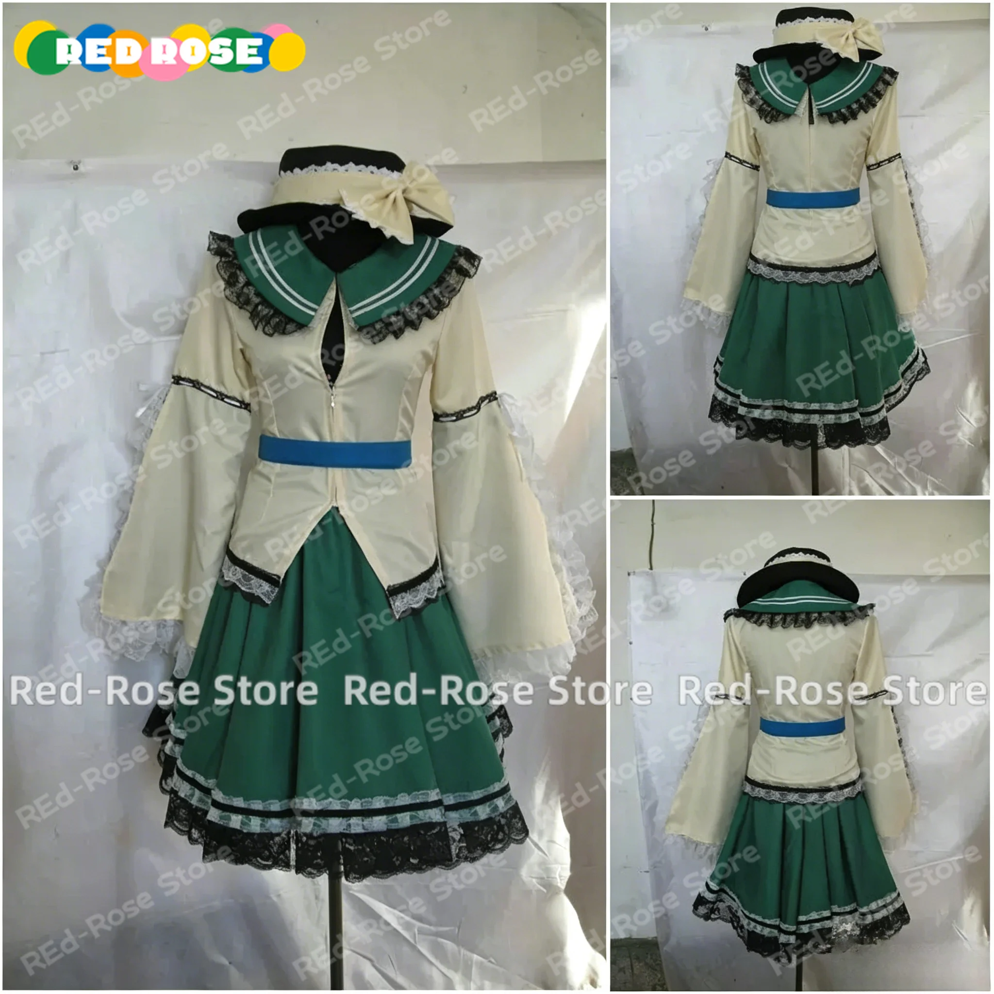 【Customized 】Anime Touhou Project Komeiji Koishi Suit Cosplay Costume Halloween Party Clothing Halloween Christmas