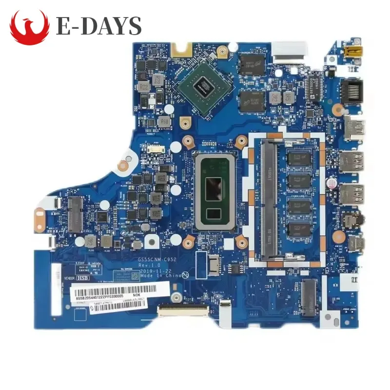 For Lenovo Ideapad L3-15IML05 Laptop Motherboard NM-C952 Notebook Mainboard CPU I3-10110U GPU MX130 2G RAM 4G Tested Ok