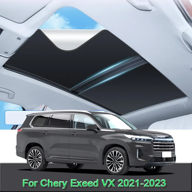

For Chery Exeed VX 2021 2022 2023 2024 Car Electrostatic Adsorption Sunroof Sunshade Heat Insulation Skylight Sticker Accessory