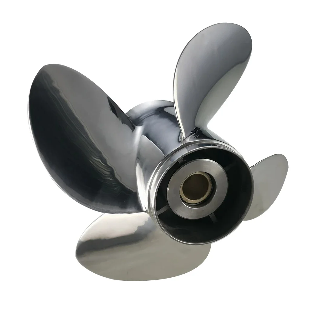 

4 Blades STAINLESS STEEL Propeller MARINE PROPELLER Mathed For SUZUKI DF90,115,DF140HP 13 X19 OUTBOARD PROPELLER