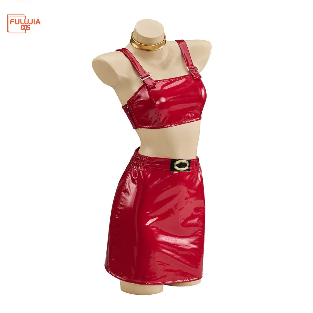 

Cosplay Costume Sexy Red Top Skirt Halloween Party Outfit