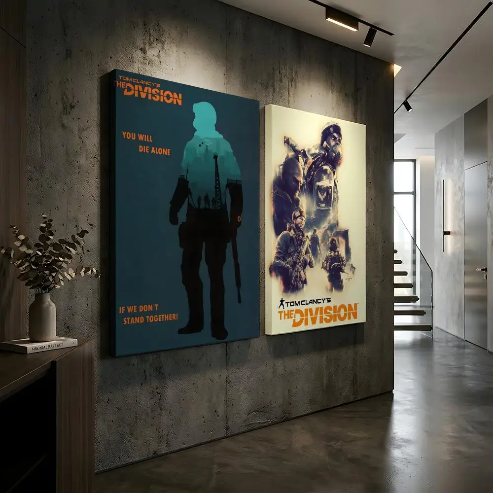 2 Tom Clancy's The Division 2 Framed Wall Painting Framed Canvas Wall Art Waterproof Wall Decor For Living Room Bedroom - view 2