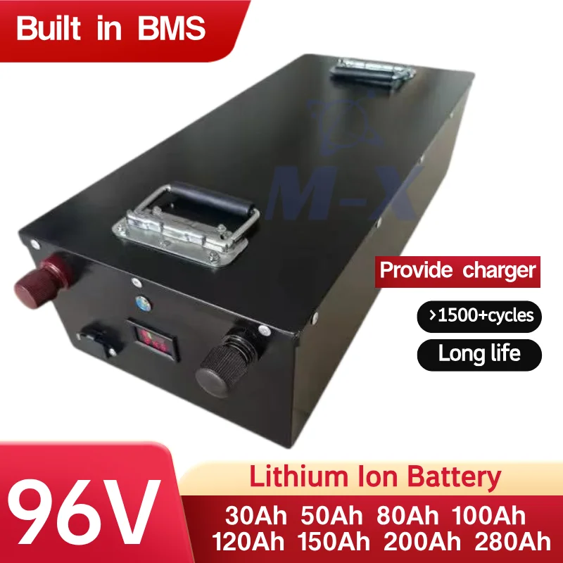

96V 30Ah 50Ah 80Ah 100Ah 120Ah 150Ah 200Ah 280Ah Lithium Ion Battery for 4KW 9KW Golf Cart Sightseeing Vehicle Tour Bus