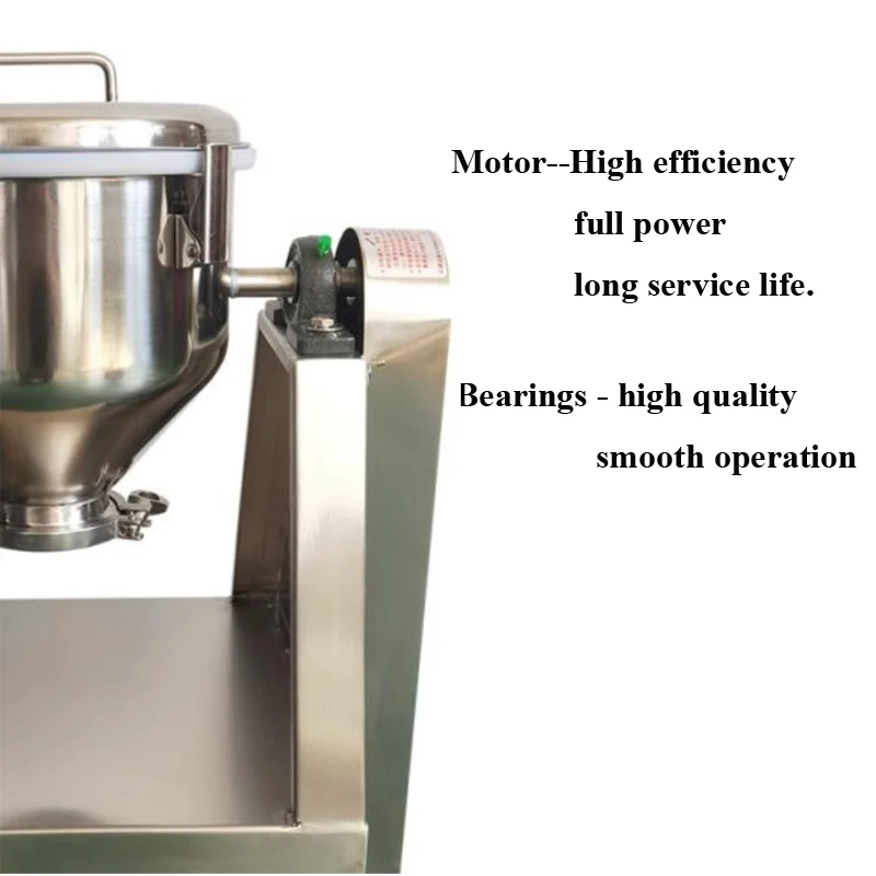 110V 220V Electric Powder Mixing Machine / Seasoning Mixer 3KG Stainless Steel Mixer