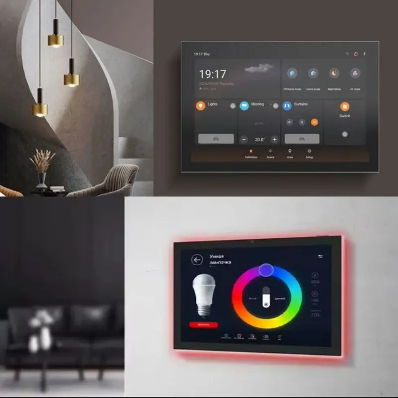 10 inch smart home touch screen control panel Android POE on wall tuya shopify