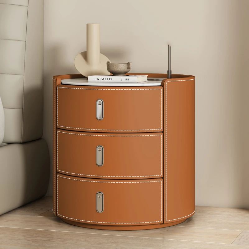 

Modern Storage Bedside Table Elegant Trendy Nordic Nightstands Design 2 Drawers Minimalist Mesita De Noche Bedroom Furniture