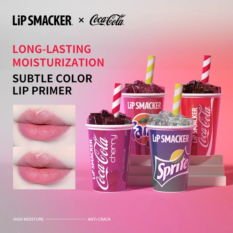 LiP Smacker X CoCa Cola Otoño Invierno Hidratante Bálsamo labial de color de larga duración Regalo de Navidad colaborativo