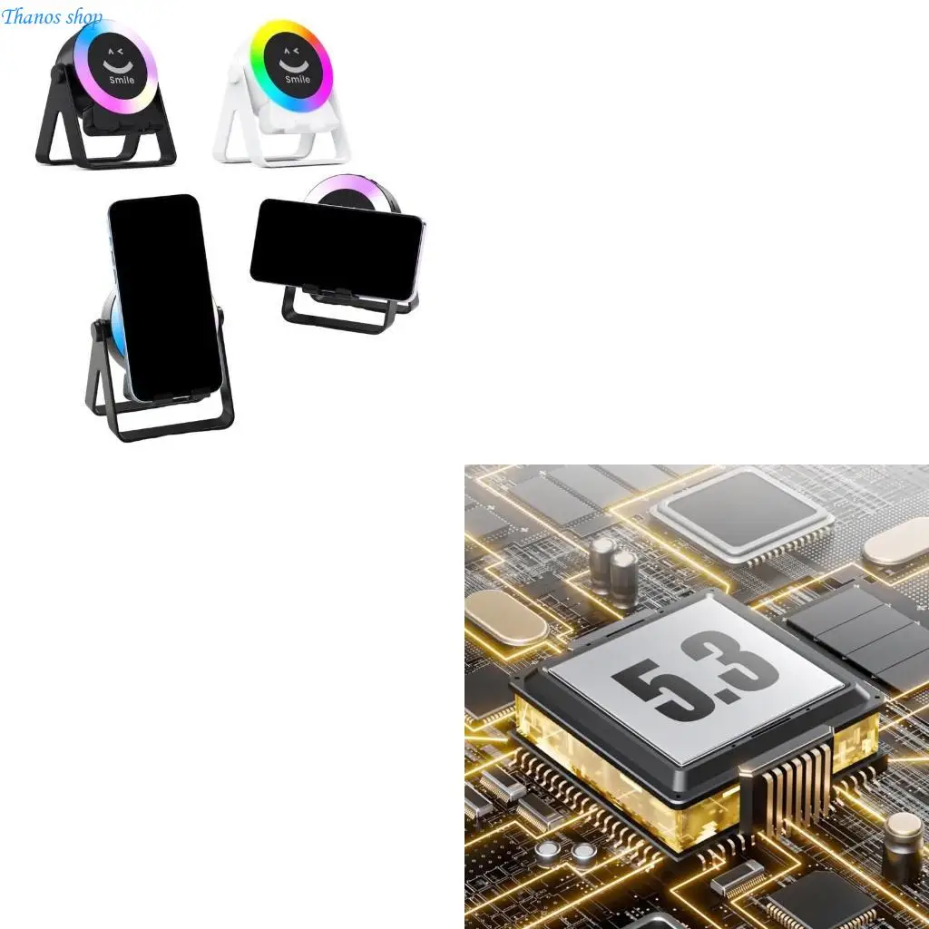 

Wireless Charging Phone Holder Stand Auto Play Music 360 Degree Rotation Intelligent Induction Design Contemporary X37A