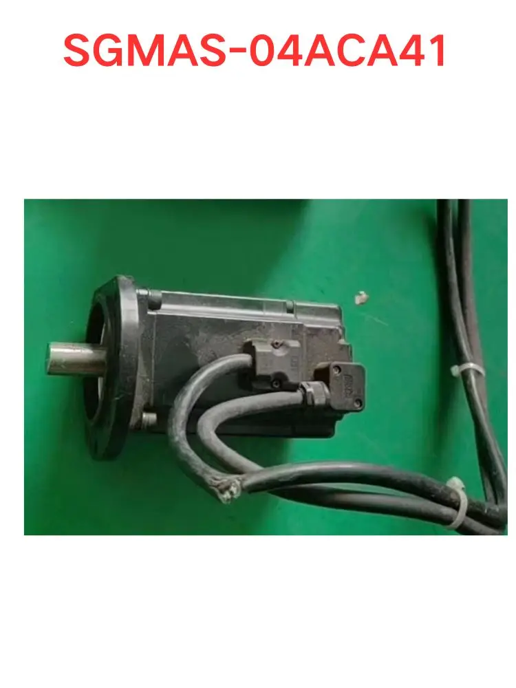 Used OEM disassembled parts SGMAS-04ACA41 servo motor Functional test OK Fast delivery