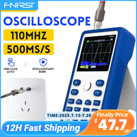FNIRSI 1C15 Professional Digital Oscilloscope 110MHz Analog Bandwidth 500MS/s Sampling Rate Supports 1Khz Square Wave 400V