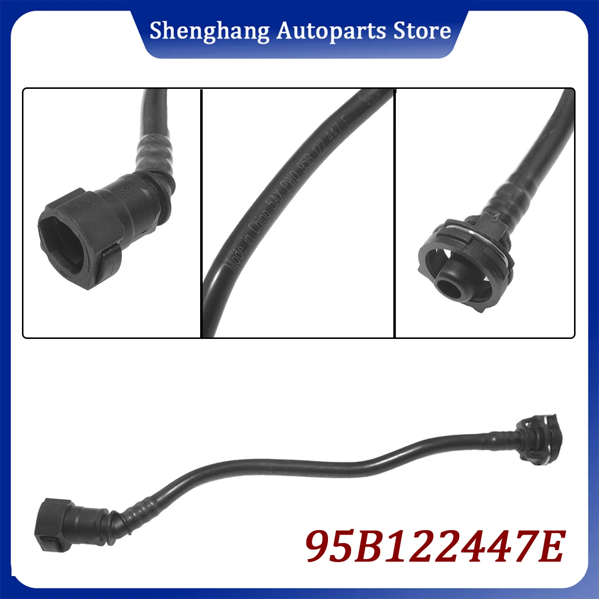 

95B122447E 95B122447 Engine Coolant Reservoir Hose Breather Line Fits for Porsche Macan 95 2014-2018