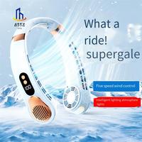 A33Z-Portable Mini Hanging Neck Fan Power Ventilador Bladeless Neckband Fan Air Cooler USB Rechargeable Electric Fans