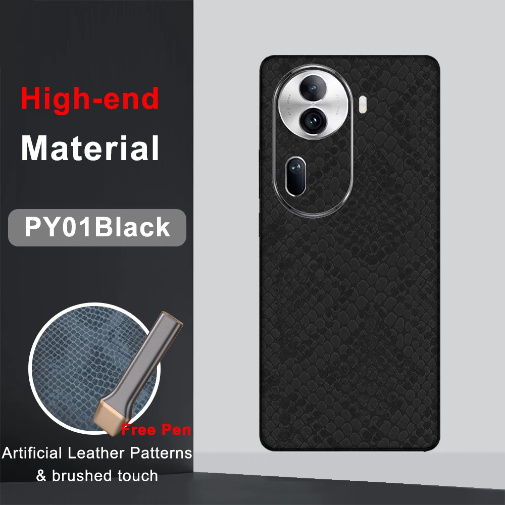 CASEKiTTY Skin Wrap Leather For OPPO Reno 11 Back Film 10 Pro Plus Sticker 9 8 8T 8Lite 4G 5G Protective Decal Protector No Case