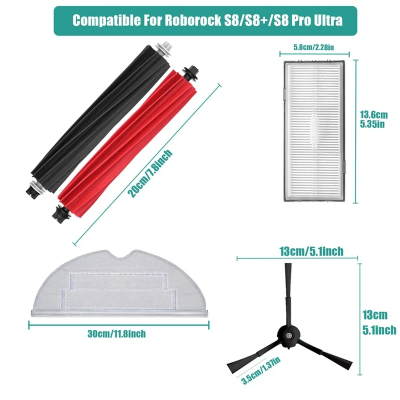 Per Xiaomi Roborock S8 S8 PLUS S8 + S8 Pro aspirapolvere filtro Hepa Mop panno pezzi di ricambio accessori
