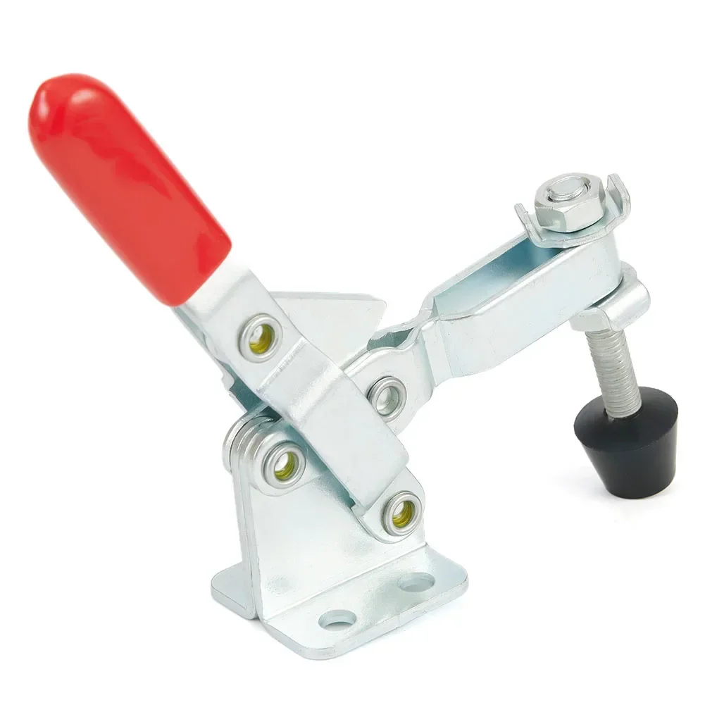 2 pçs GH-102B ferramenta de liberação rápida fixação rápida braçadeira de alternância 100kg 220lbs ferro galvanizado mão push pull braçadeira ferramenta para trabalhar madeira