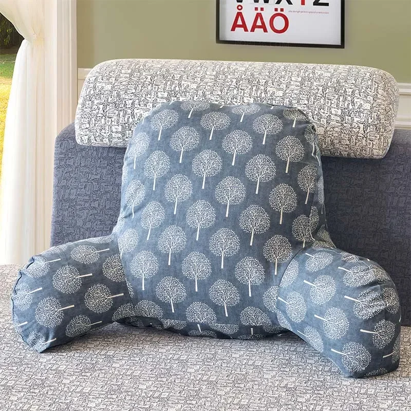 Armchair Lounge Back Cushion With Armrests Lumbar Backrest Reading Pillow Seats Pad