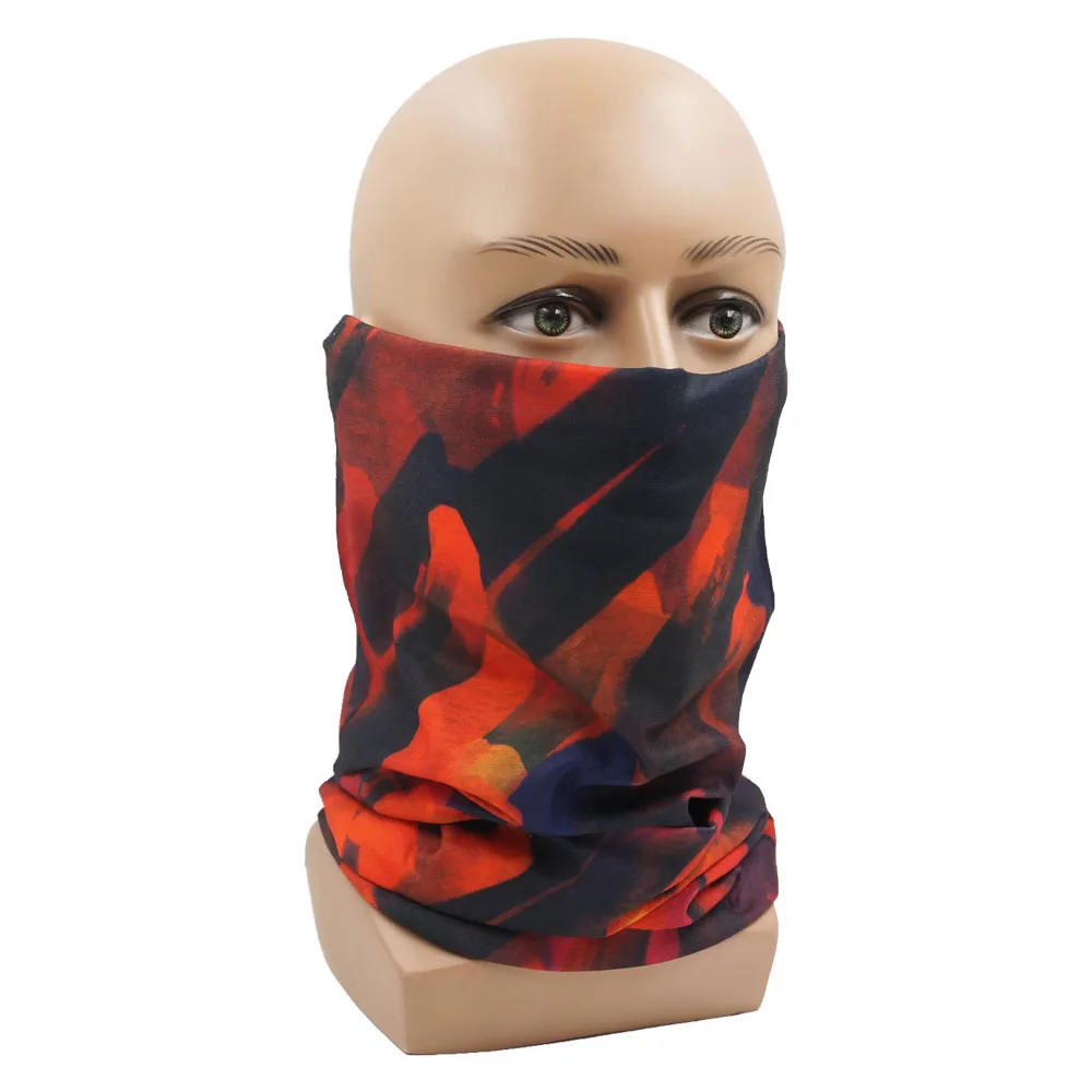 Colorful Prints Hair Bandana Headand for Women Neck Gaiter Seamless Tube Scarf for Men Cycling Hiking Running Sports Face Shield