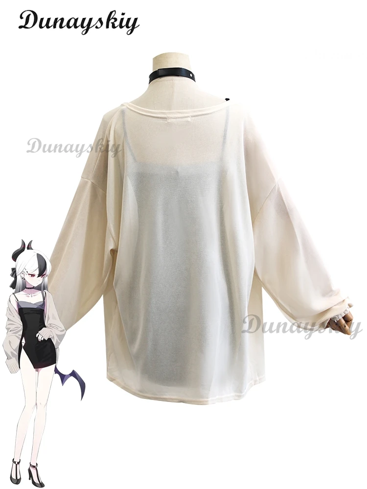 Аниме Синий Архив onikata Киноко Косплей Костюм Одежда Головные Уборы сексуальное Черное Платье С Свитер сексуальное Платье парик головные уборы cos