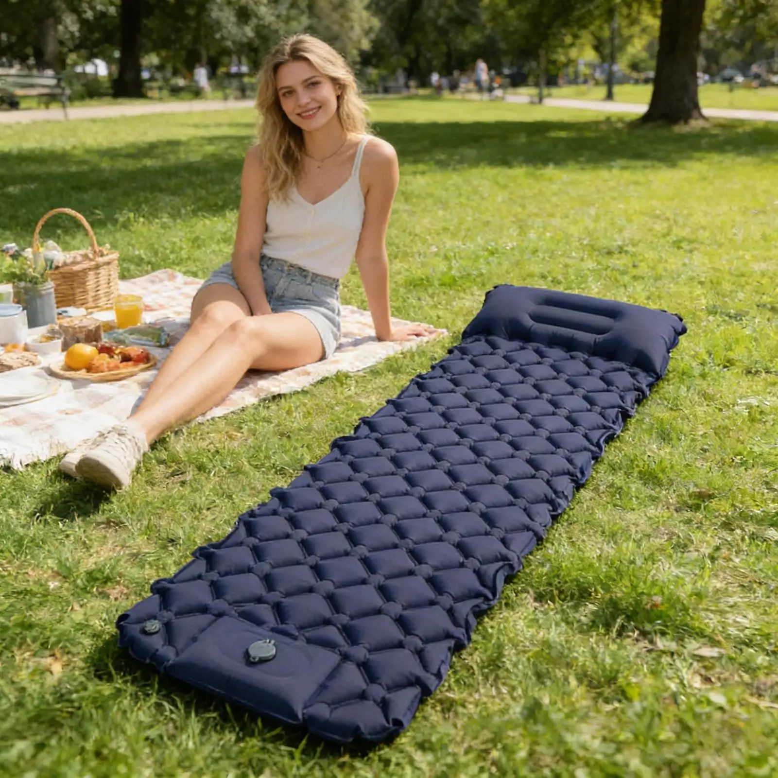 inflatable-sleeping-pad-folding-air-bed-with-pillow-outdoor-air-sleeping-pad-camping-bed-for-backpacking-hiking-tent-beach-pool
