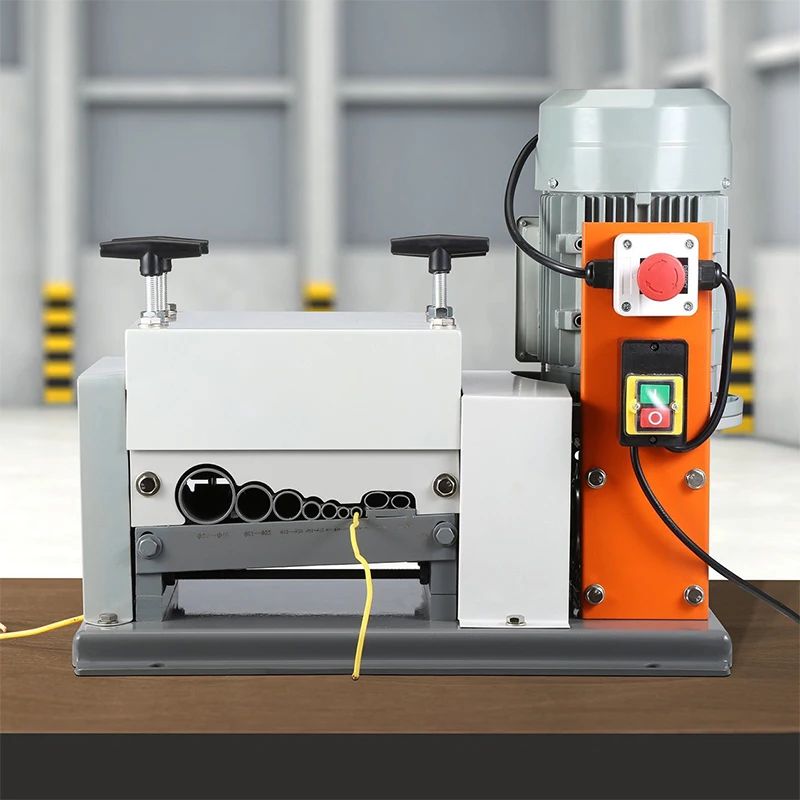 

Double-knife electric pure copper wire stripping machine, fully automatic scrap copper wire stripping machine, scrap cable strip