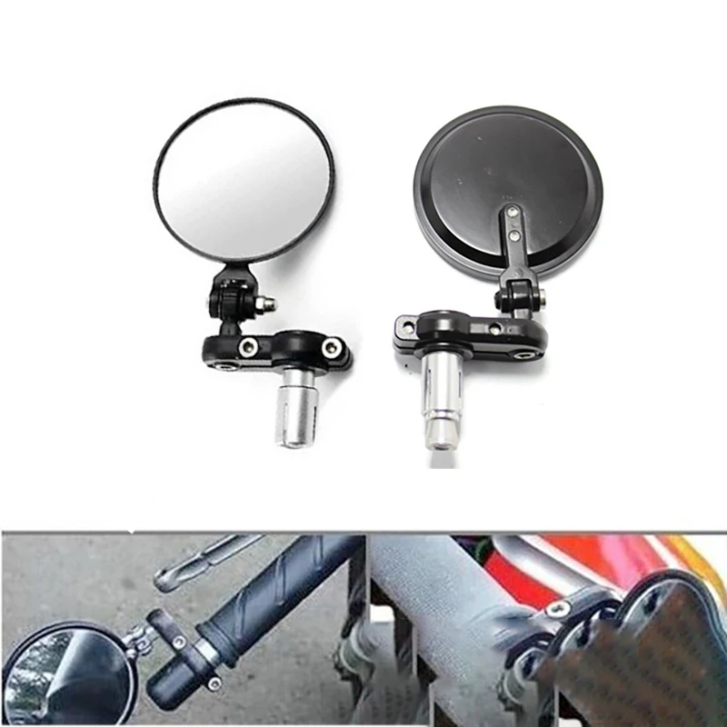 

Motorcycle Mirror E-MARK Handlebar End Mirrors For MT07 MT09 R1 R3 For Cafe Racer CB125R CBF125 Z900 Z750 Scooter Bicycle Mirror