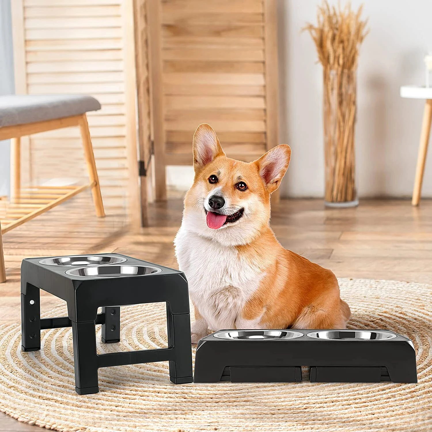 Luxurious Exquisite Non-Slip Feeding Mat for Pets - Stylish, Stable Mealtime Solution for Both Indoor and Outdoor Use - Treat Yo