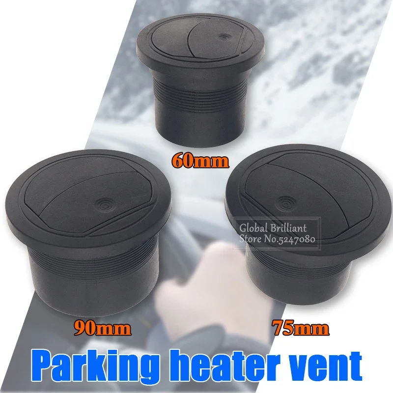 For Webasto Parking Disel Heater Air Vent Ducting Pipe Outlet Air Conditioner Directional Rotatable Exhaust Joiner Connector